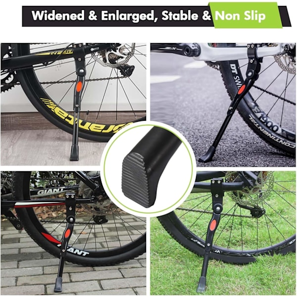 Justerbart cykelstöd för vuxna, unisex, svart, 20\"-27\" för cykel, mountainbike, landsvägscykel
