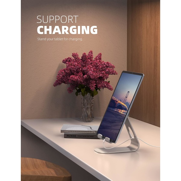 Tablet Stand, Justerbar Tablet Holder - Desktop Stand Dock Holder Kompatibel
