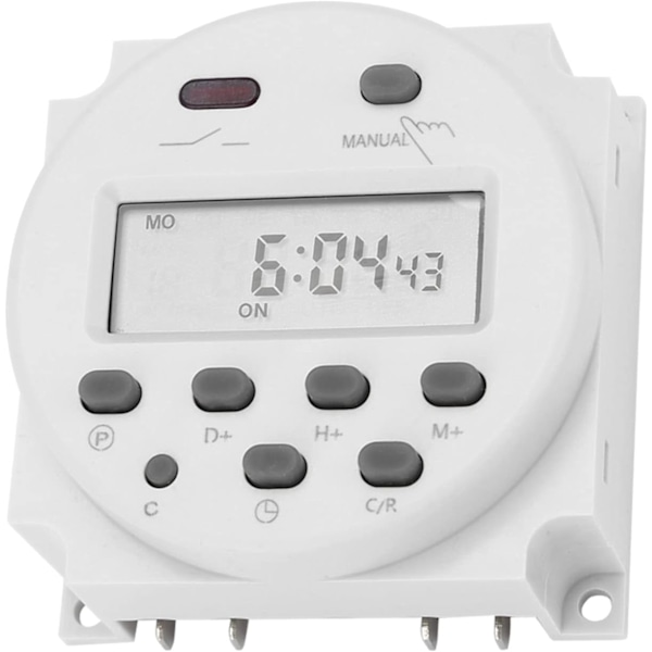 CN101A DC 12V 16A Mini LCD Digital LCD Power Weekly Programmable Timer Relay Switch Digital Microcomputer Control Power Timer Switch