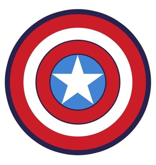Avengers Shields Tuftattu matto Tuftattu polyesterikylpymatto, lasten kylpy (punainen)