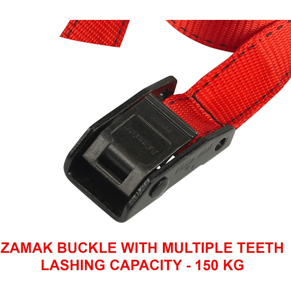 Pakkaus, 2 kpl 5 m x 25 mm matkatavaravyötä koukkusoljella, vihreä