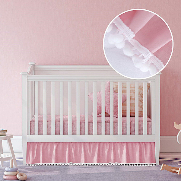 Tassle Platform Bedskirt, Twin, Vit 100*190+36cm
