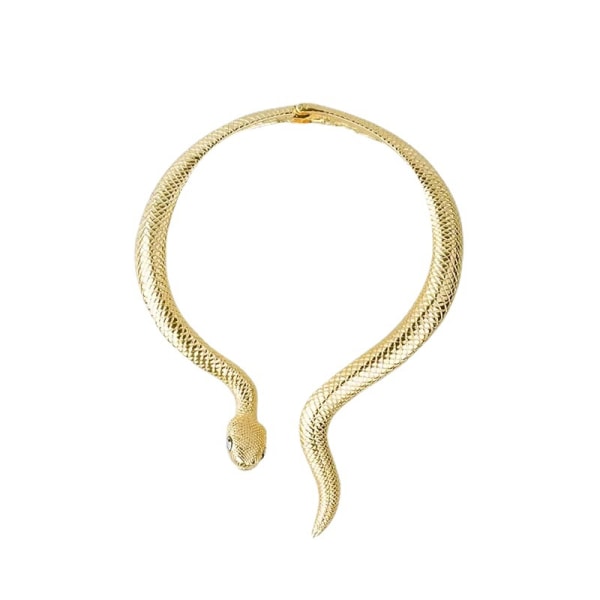 Generisk Snake Headdress, Snake Gold Smycken för kvinnor, Gold Chain Gift