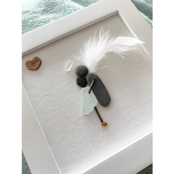 Sea Glass Art Memorial Gift, Sea Glass Art Sympathy Gift Sorry for you