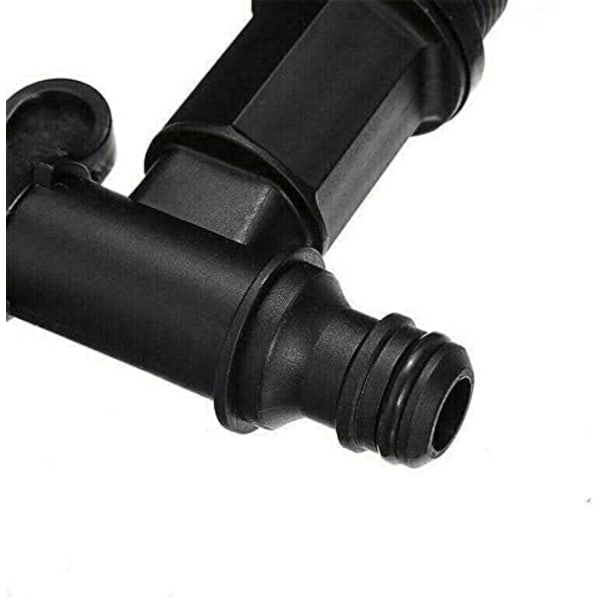 1 stk. plasttankkran, vannbeholderadapter, vannslangekran A