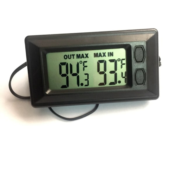 Bilinnvendig termometer og utvendig termometer LCD digital displa
