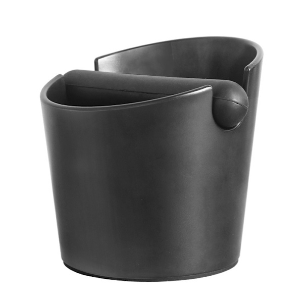 Kallistettu suu syvä lahti kahvin koputuslaatikko, suuri kapasiteetti kahvin tamppausasema, kahvinpurujen säiliö irrotettavalla kumikahvalla, musta, 12,7 * 10 cm