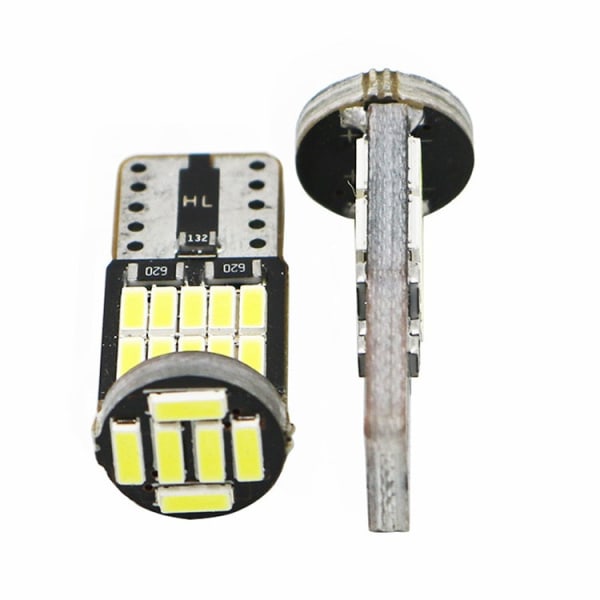 10 kpl 5W LED-polttimo T10 Valkoinen 12V T10 LED-polttimot 6000K Super Bright D:lle