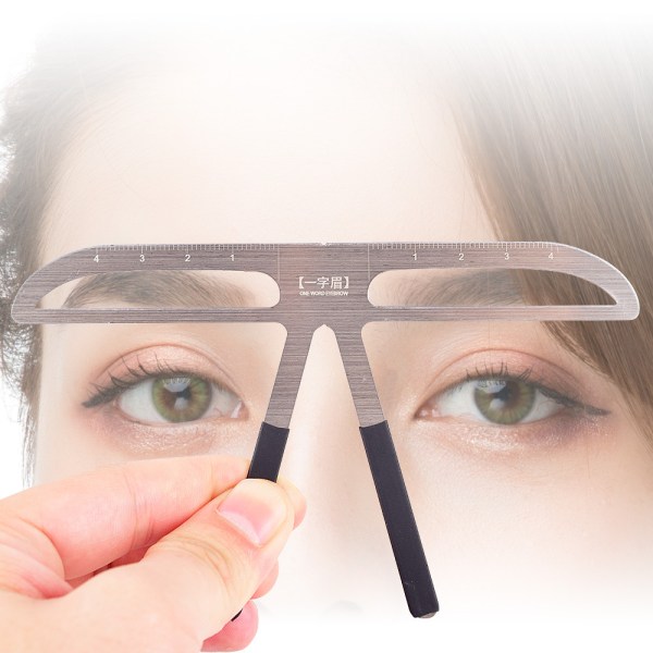 3 st Ögonbrynslinjal, professionell mall för att forma ögonbrynsstenciler DIY