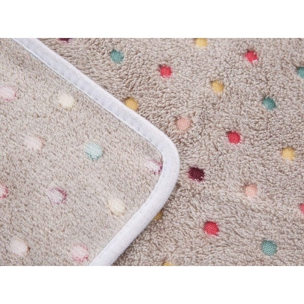 Ultramjukt plysch hund-/katttäcke 3 delar Light Dots Medium (76 * 52 cm