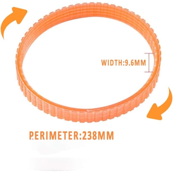 Drivremmar för 1900B Elektrisk Hyvel Orange 9,6mm