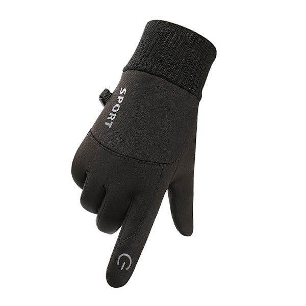 Termiske hansker berøringsskjerm full finger vinter varme hansker for menn, bl