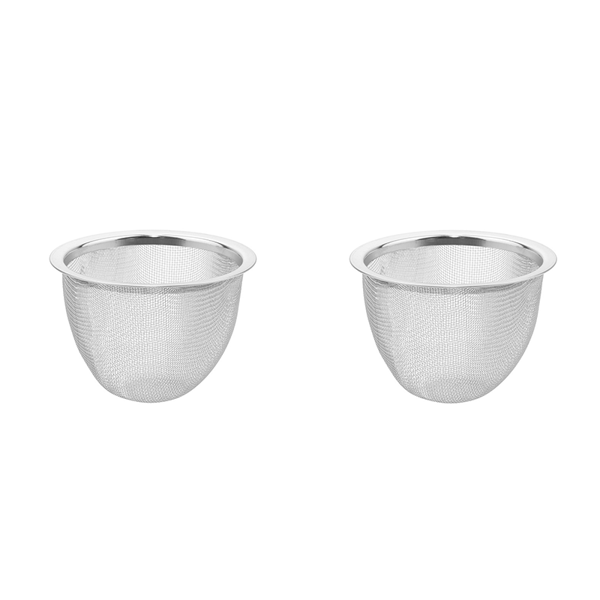 Tekande Infuser Filter: 2 Stykker Rustfrit Stål Udskiftningsnet Tekande Afløbsnet Genanvendelig Løs Blad Te Si - Te Infuser Filter Tekande