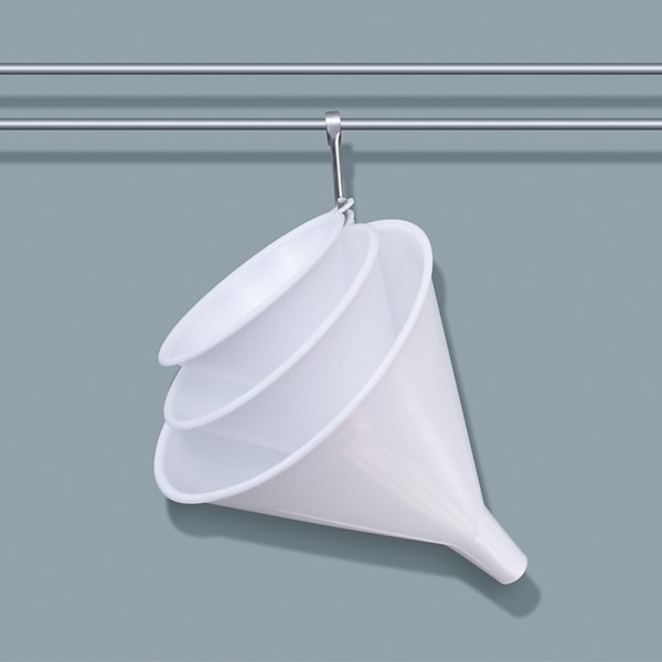 3-pack plasttrattar, set med tre, vit