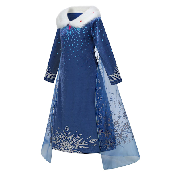 Cosplay-lumikuningatarmekko viitta lapsille tytöille juhla cosplay jääkuningatar hieno