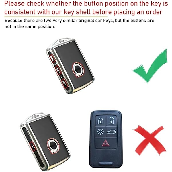 Kompatibel med Volvo Key Case C90 XC60 XC40 S90 V90 S60 V60 2022 Zink Allo