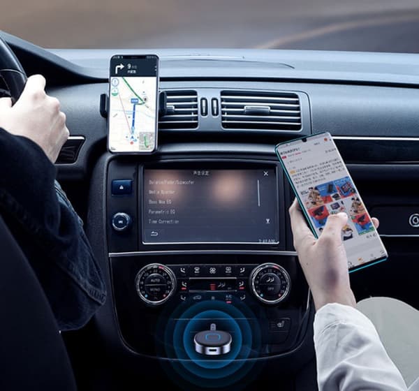 Bluetooth-mottaker for bil
