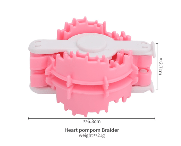 Pom Pom Maker - Fluff Ball Maker - Heart Shape Pom Makers Fluff Weaver