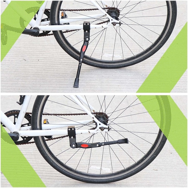 Justerbart cykelstöd för vuxna, unisex, svart, 20\"-27\" för cykel, mountainbike, landsvägscykel