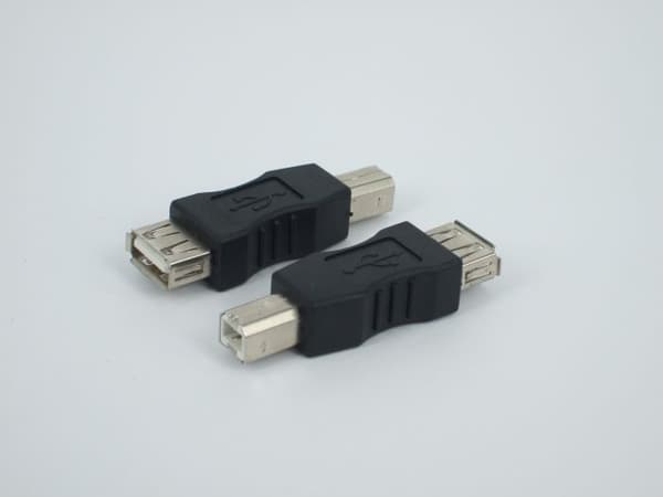 3x USB Type A hunn til USB Type B hann adapter svart