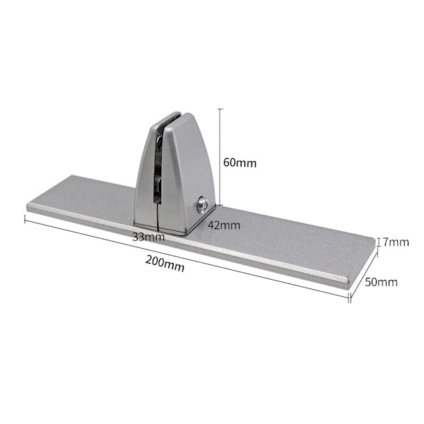 Justerbara glasklämmor i aluminiumlegering Plexiglas Bordsklämma Partition Stöd Skärmavdelare Klämma för 3-25mm Sekretesspartition Kontor Lab, 1 ST, S