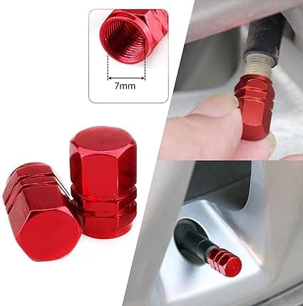 4 stk. dekkventilhetter, bilventil, dekktilbehør, universal ventildeksel,