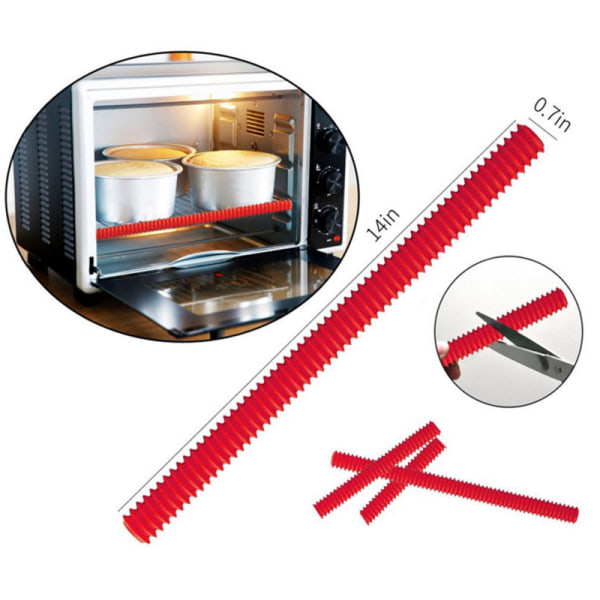 4-paknings silikon ovnshylle Rack Guard Protector, varmebestandig