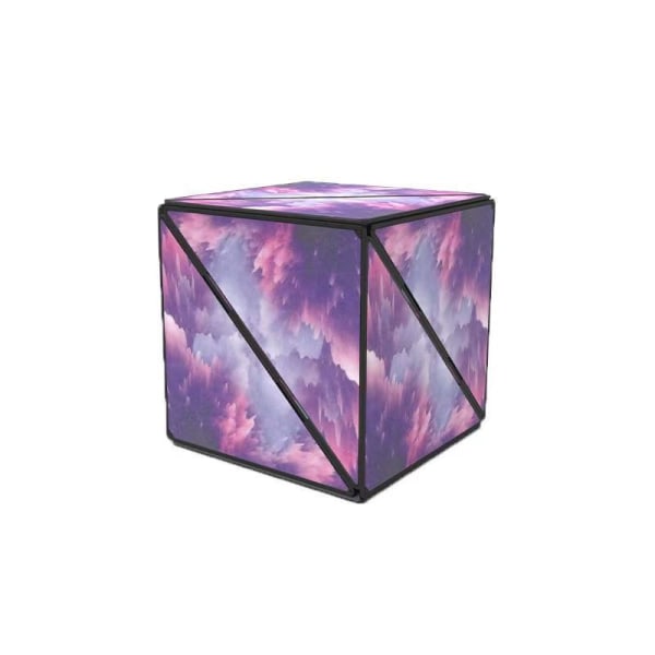 Magnetisk 3D-pussel för vuxna Magic Cube Magnetisk kub lila