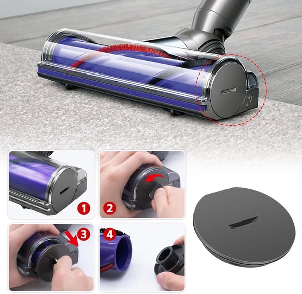 Gulvbørstehodehette for Dyson V8 V7 V10 V11 - Reservedel - Sidebeskyttelse for Dyson Støvsuger - Støvbeholderdeksel for Dyson Reservedeler