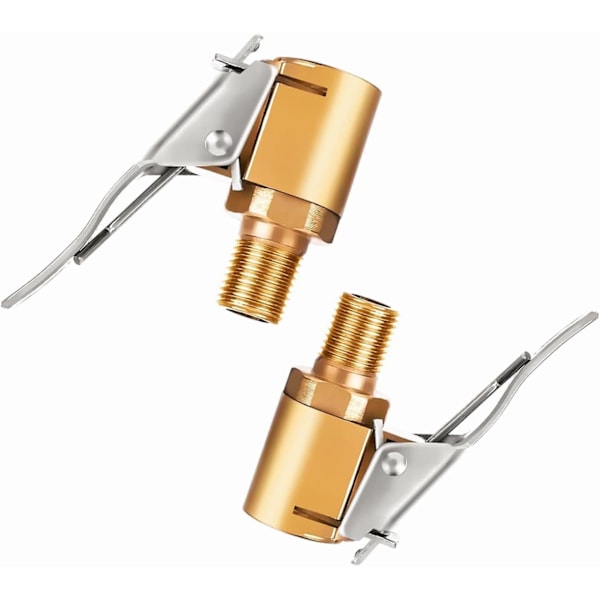 St Bilventiladapter, 8 mm Pumpmunstycke Aluminiumlegering Inflatorventil Clip Clamp Anslutningsadapter för Bil eller Lastbilsdäck