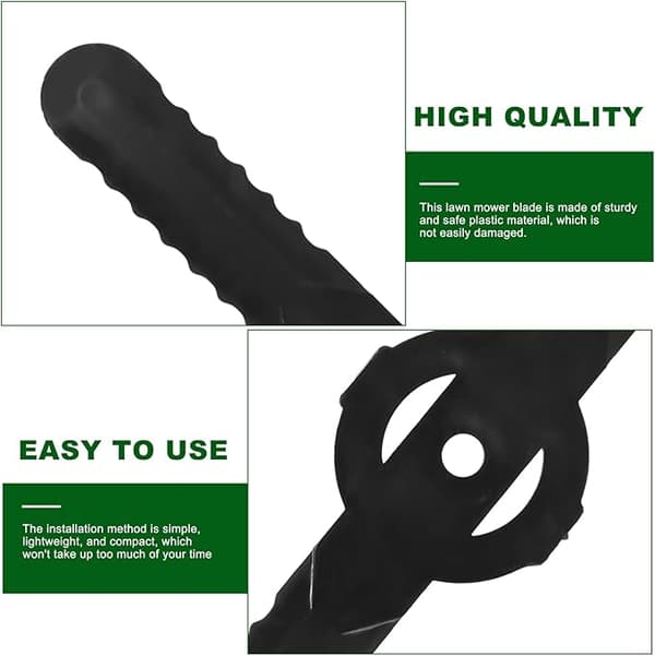 Pakke med 60 plastskjæreblad, 14 cm universelle gresstrimmerblad