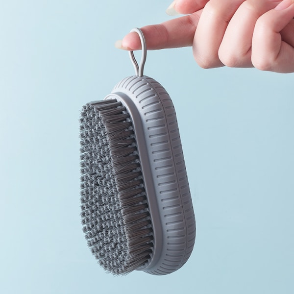 2-pack skrubbborste multifunktionell kraftig skrubbborste mjuk skrubbborste set, blå, grå, 11,5*6,9*1,5cm