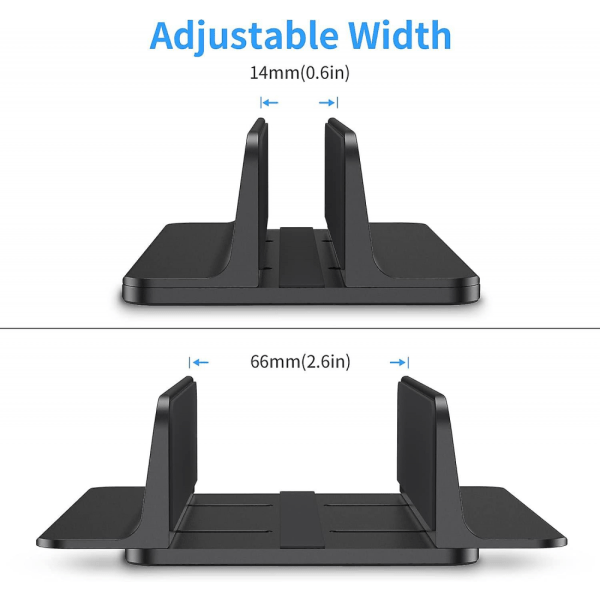 Vertikal bærbar computer stand, justerbart aluminiums skrivebord til Macbook Pro/air, ipad,sur