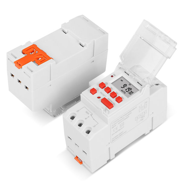 Elektrisk vandvarmer timer switch, digital timer switch 30A LCD-display 1 sekund timer digital timer relæ 220V