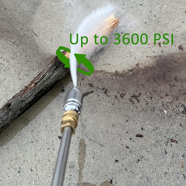 Högtryckstvättmunstycke, 3600PSI roterande munstycke för byggutrustning