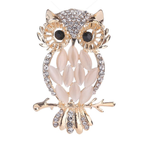 Owl Brosch Mode Vintage Owl Pin Kostym Dekoration Smycken Klänning Smy