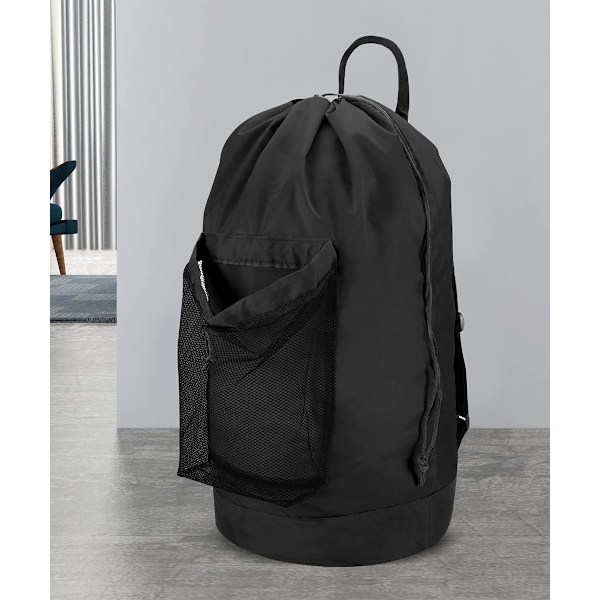 Ryggsekk Klesvaskepose, Klesvaskeryggsekk med Skulderstropper for College, Reise, Vaskeri, Leilighet