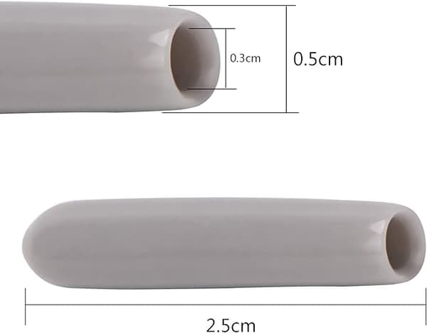 Diskmaskinslock [100 stycken], Diskmaskinskorgsskydd, Diskmaskinslock för att skydda diskkorgens pinnar, Rostfritt (Grå)