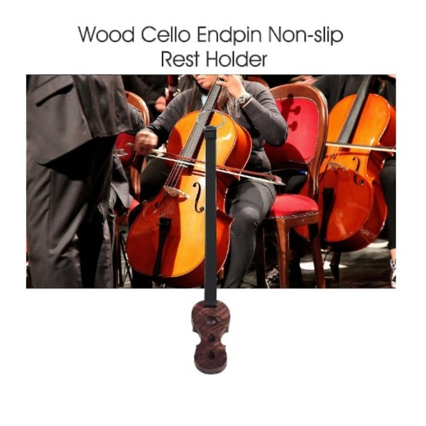Hårdträ Cello Sluthållare Halkskydd Stopphållare Stöd Ankare Skyddsplatta C