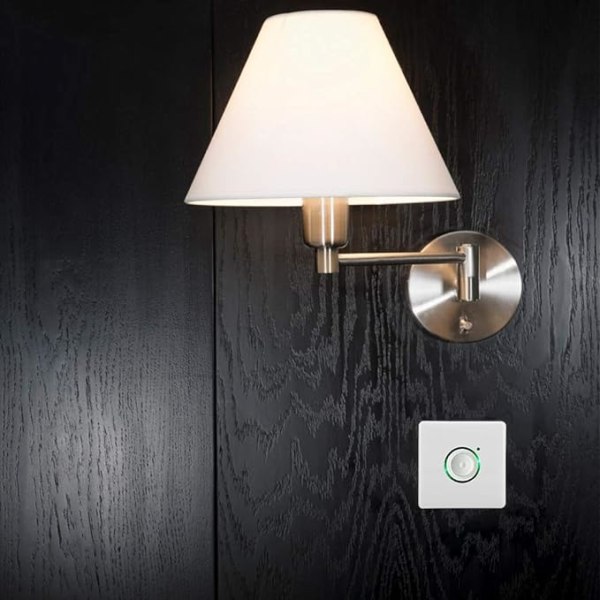 Veggtimerbryter, AC110-250V Utendørs LED-berøringsforsinkelsestimerbryter