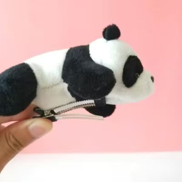 Panda dekoration hårnål, 2 stk.