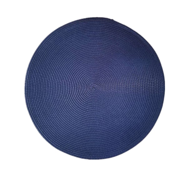 Pöytätabletit, 6 kpl, 38 cm, Pyöreät Pöytätabletit Pestävää Polypropeenimuovia Keittiöön, Ruokapöytään, Juhliin, Häihin (Sininen)