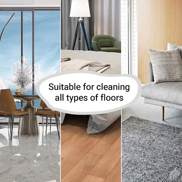 Adapt 3 stk. moppeklud erstatning til Polti Vaporetto, kompatibel med Vaporetto Smart 40Mop、Smart 35Mop、SV400Hygiene、SV420Frescovapor、SV440Double