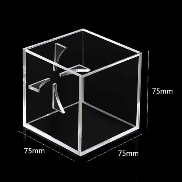 Akryl Baseball Display Stativ for 8 x 8 x 8 cm Boks