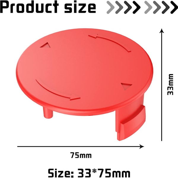 Pakke med 10 gressklippertråder + 2 hetter, diameter 3,5 mm, kompatibel med Bosch F016800431 AFS 23-3 erstatningsspoler