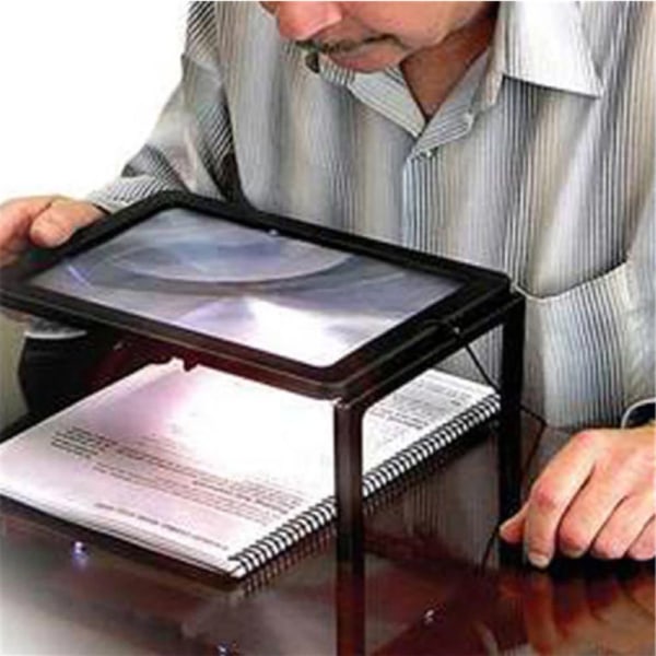 Förstoringsglas för synskadade Full page hands-free ljus