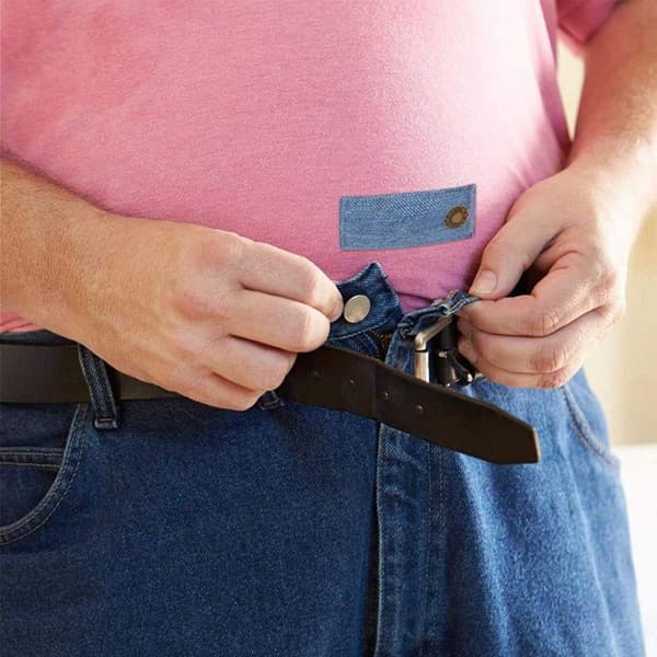 Denim-midjeutviderknapp, nøytral elastisk midjeutvider, justerbar