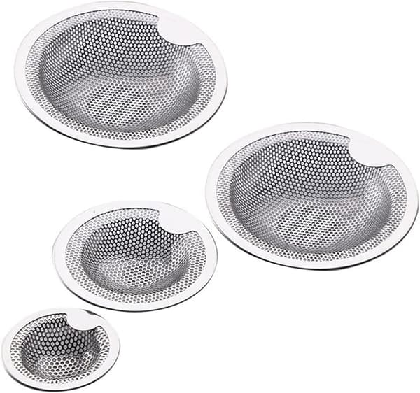 Badkar Hårfångare Filter Rostfritt Stål Sil för Diskho Tvättställ
