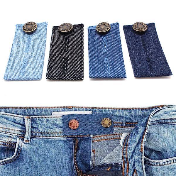 4-pack jeans midjebandsförlängning knappjustering bältespänne