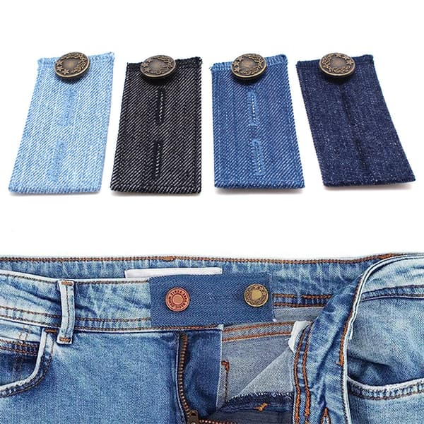 4-pack Jeans Midjetyg Förlängningsknapp Justeringsbältesspänne